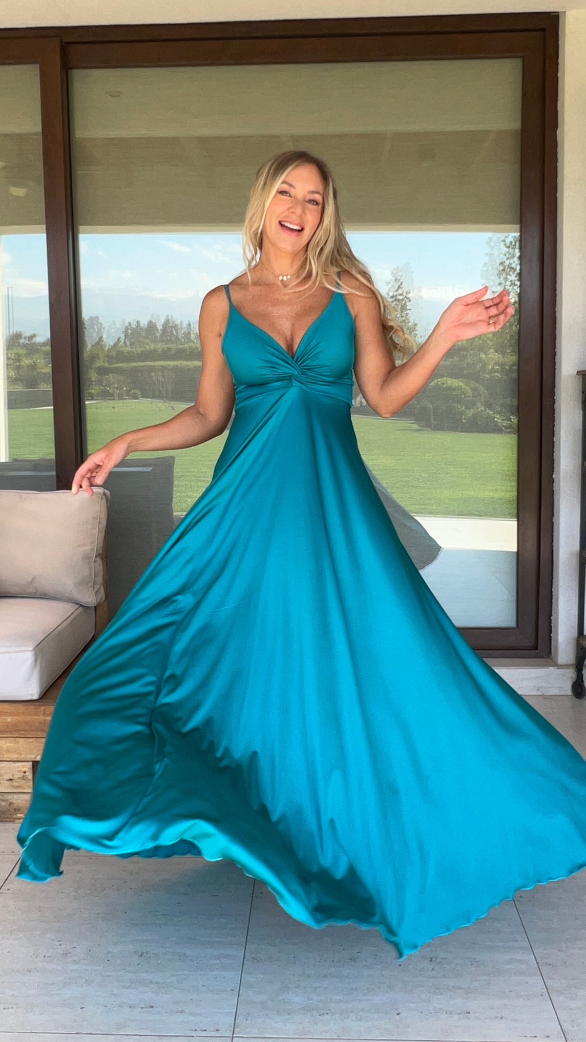 Vestido Amanda Dupont Turquesa