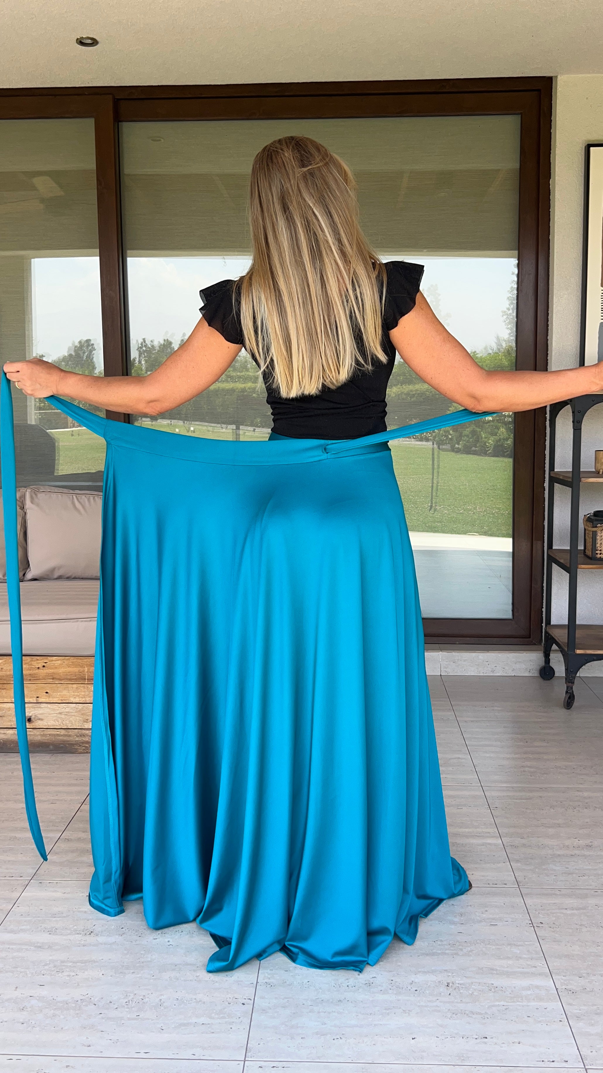 Falda Envolvente Dupont Turquesa