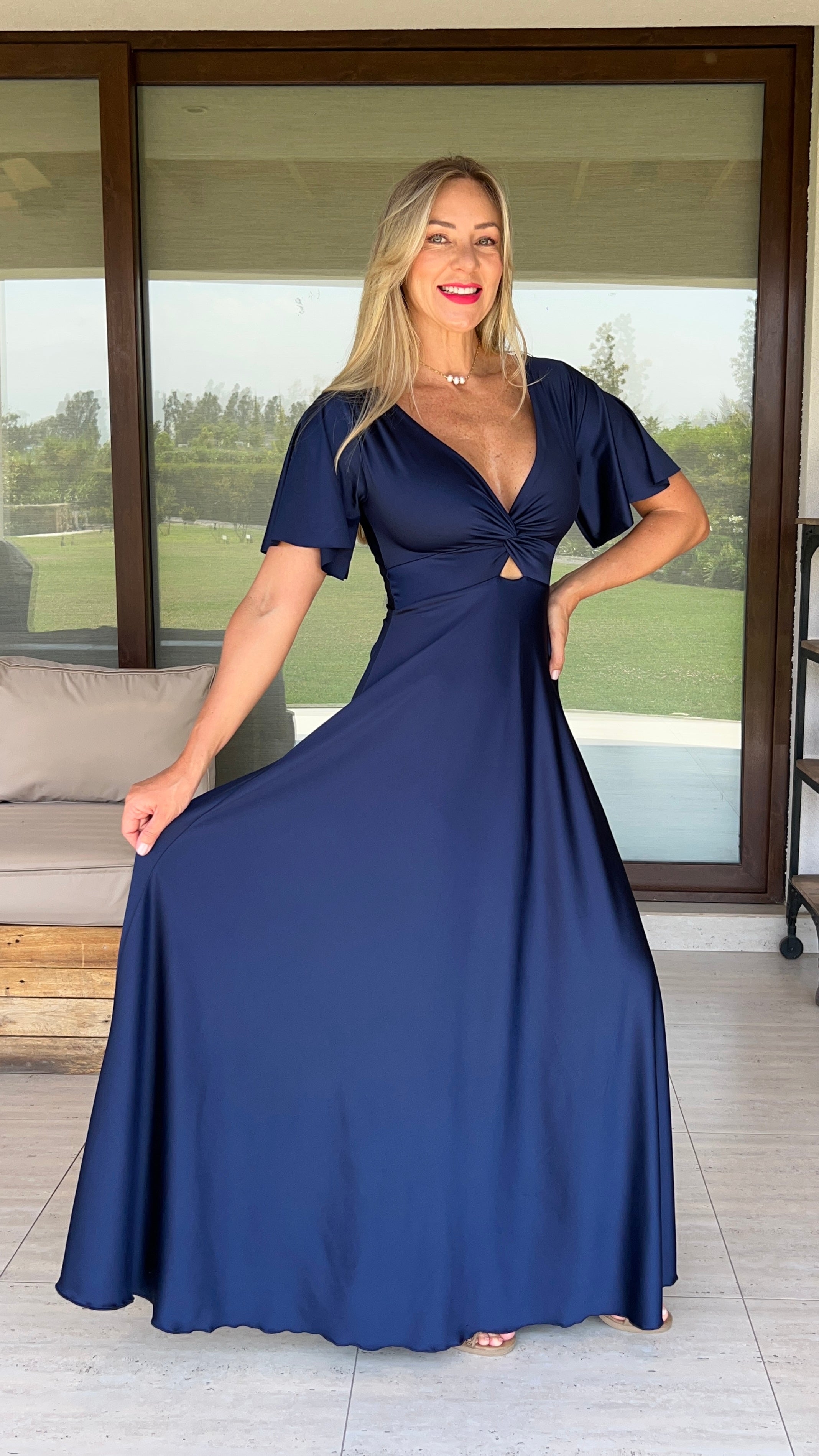 Vestido Miranda Azul Marino
