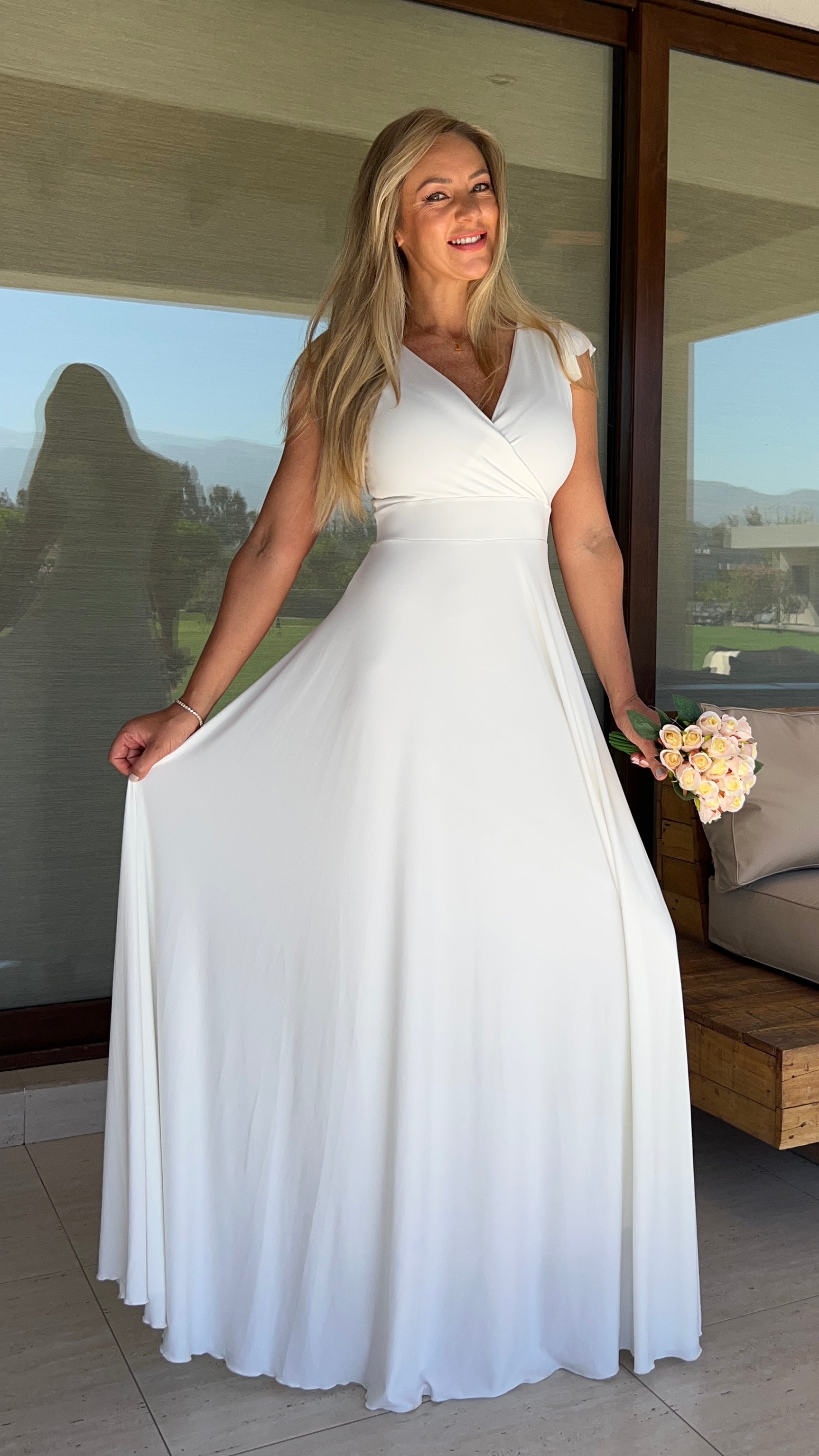 Vestido Isabella Blanco| Vestido Novia Blanco| Amoramar.cl 5