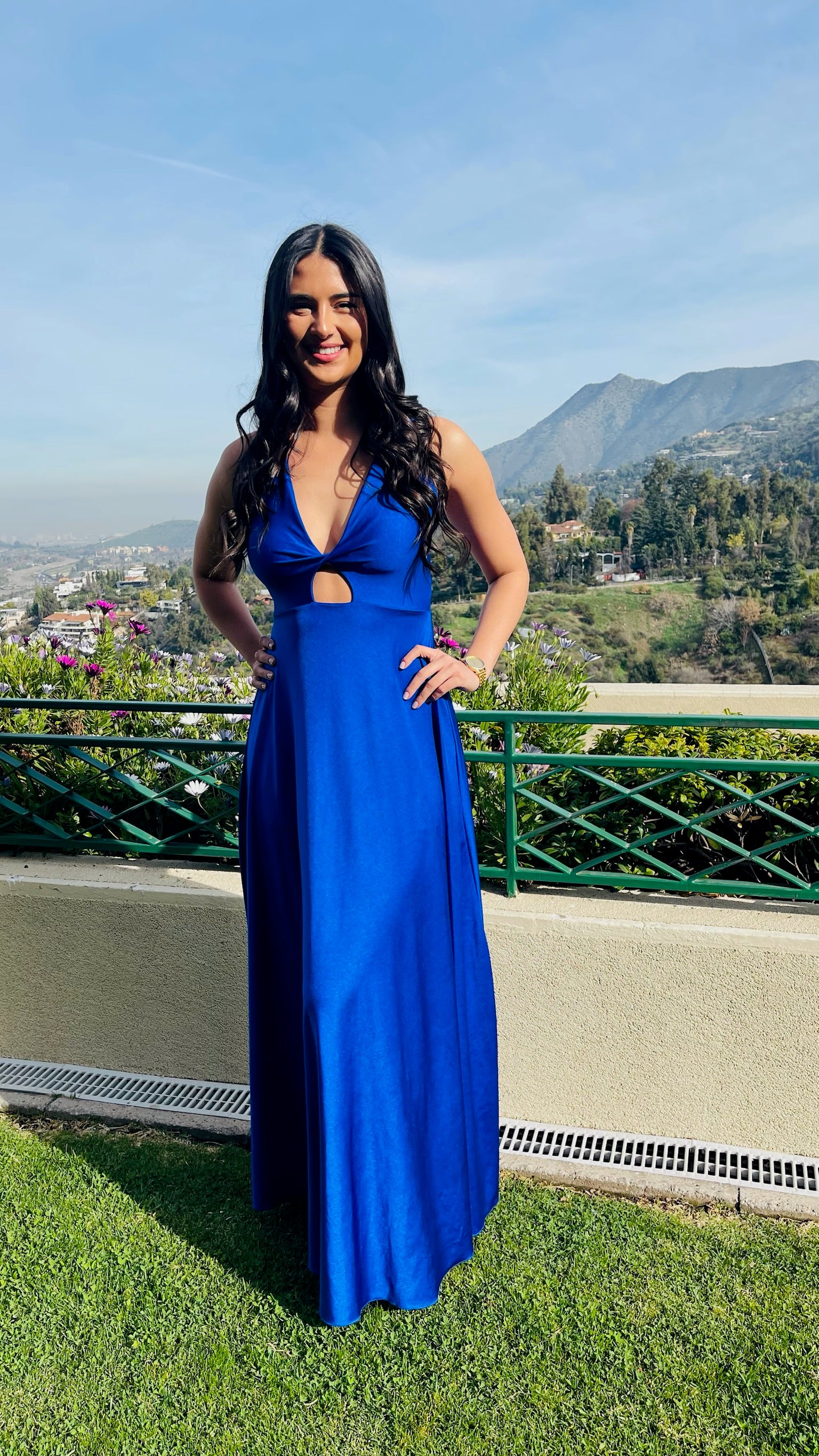 Vestido Ignacia Azul Eléctrico