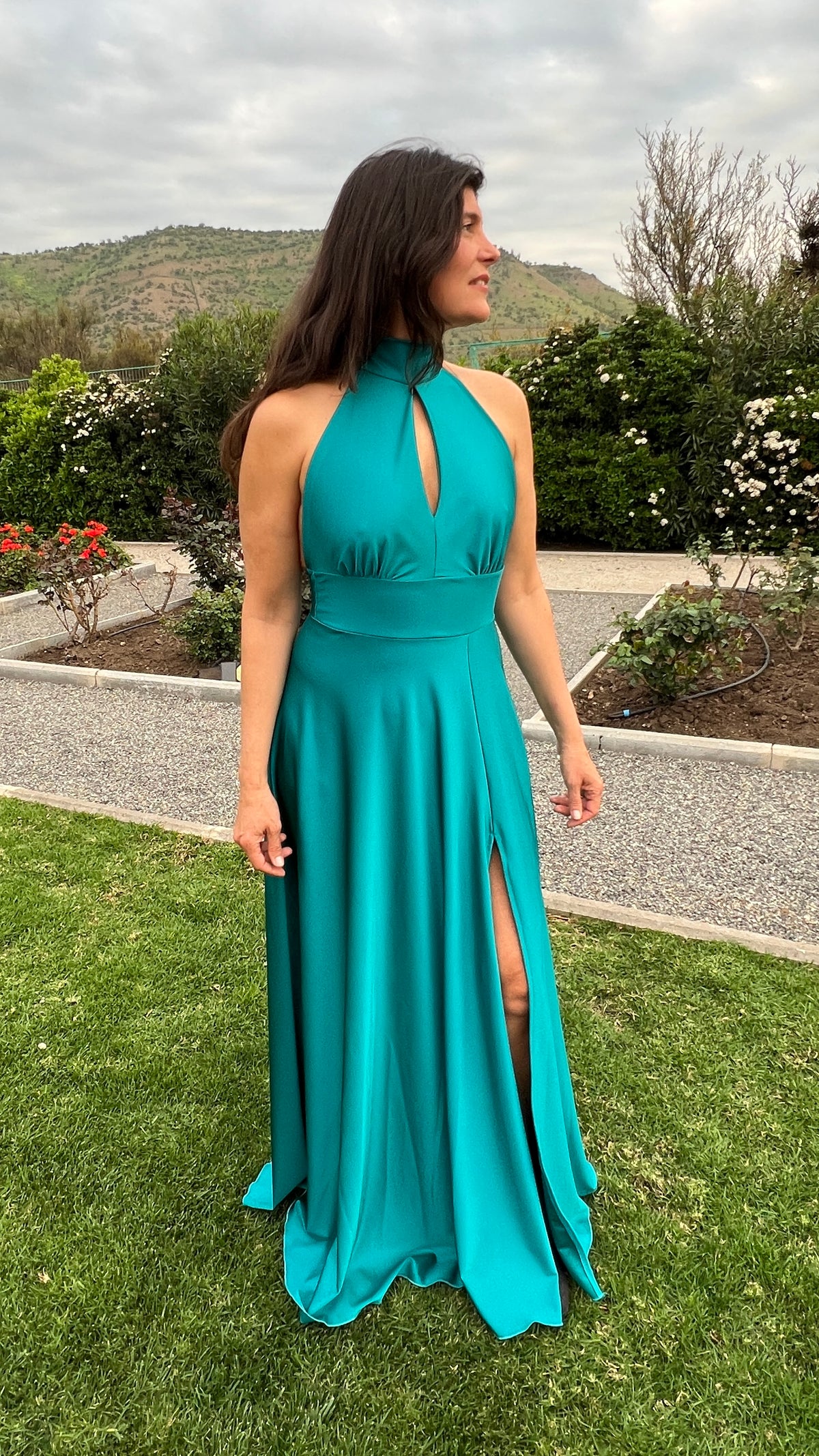 Vestido Silvia Turquesa