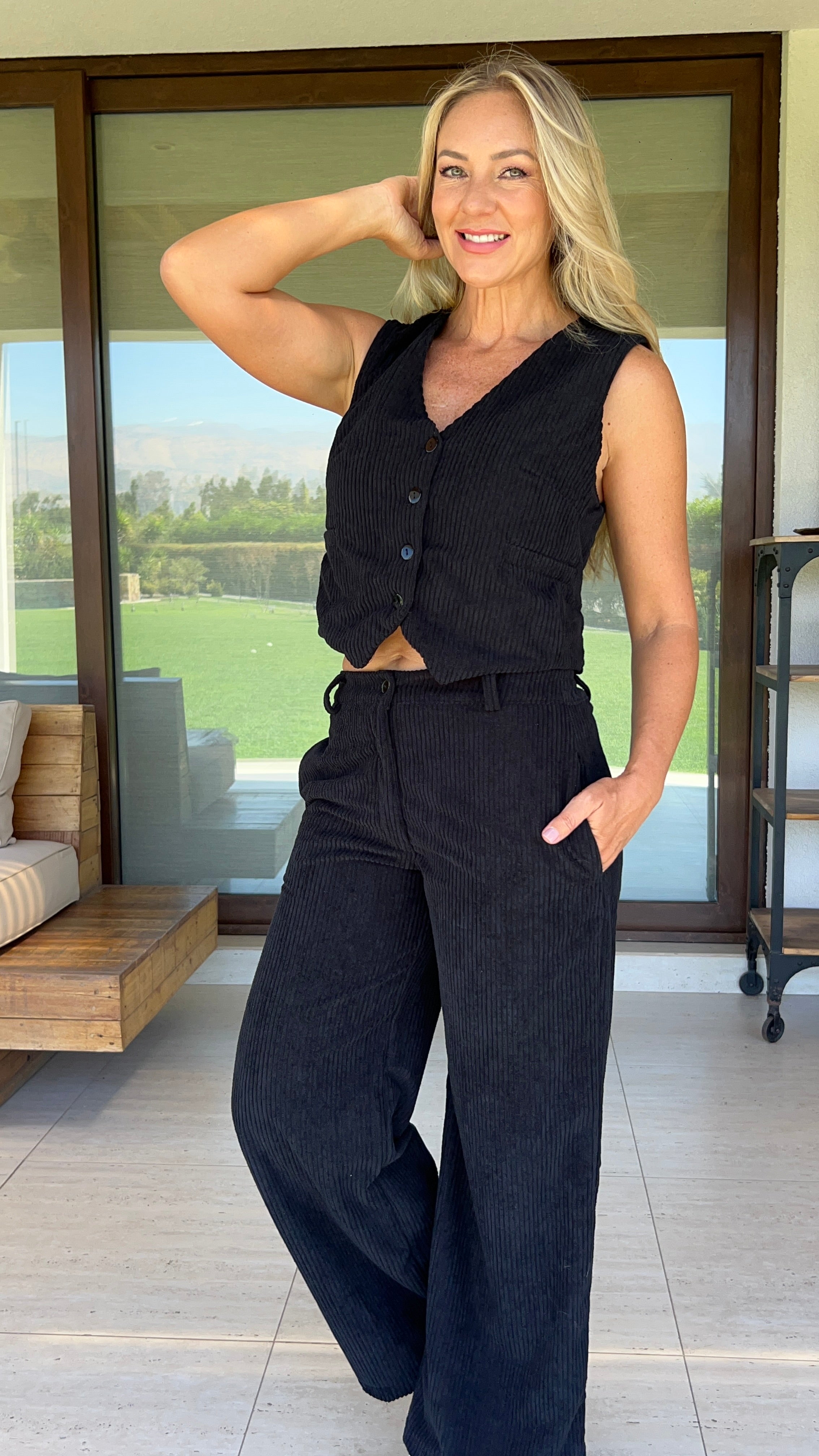Conjunto Cotelé Negro