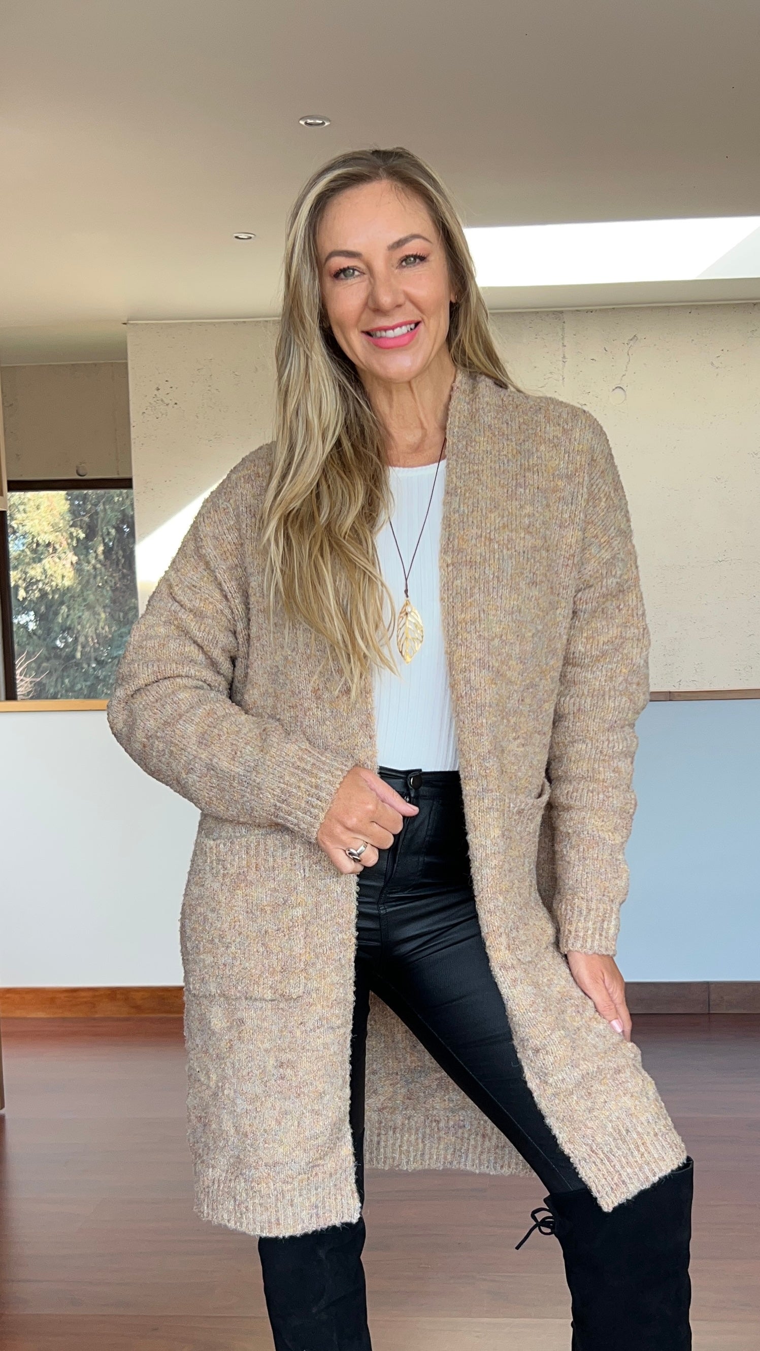 Cardigan Pini Camel