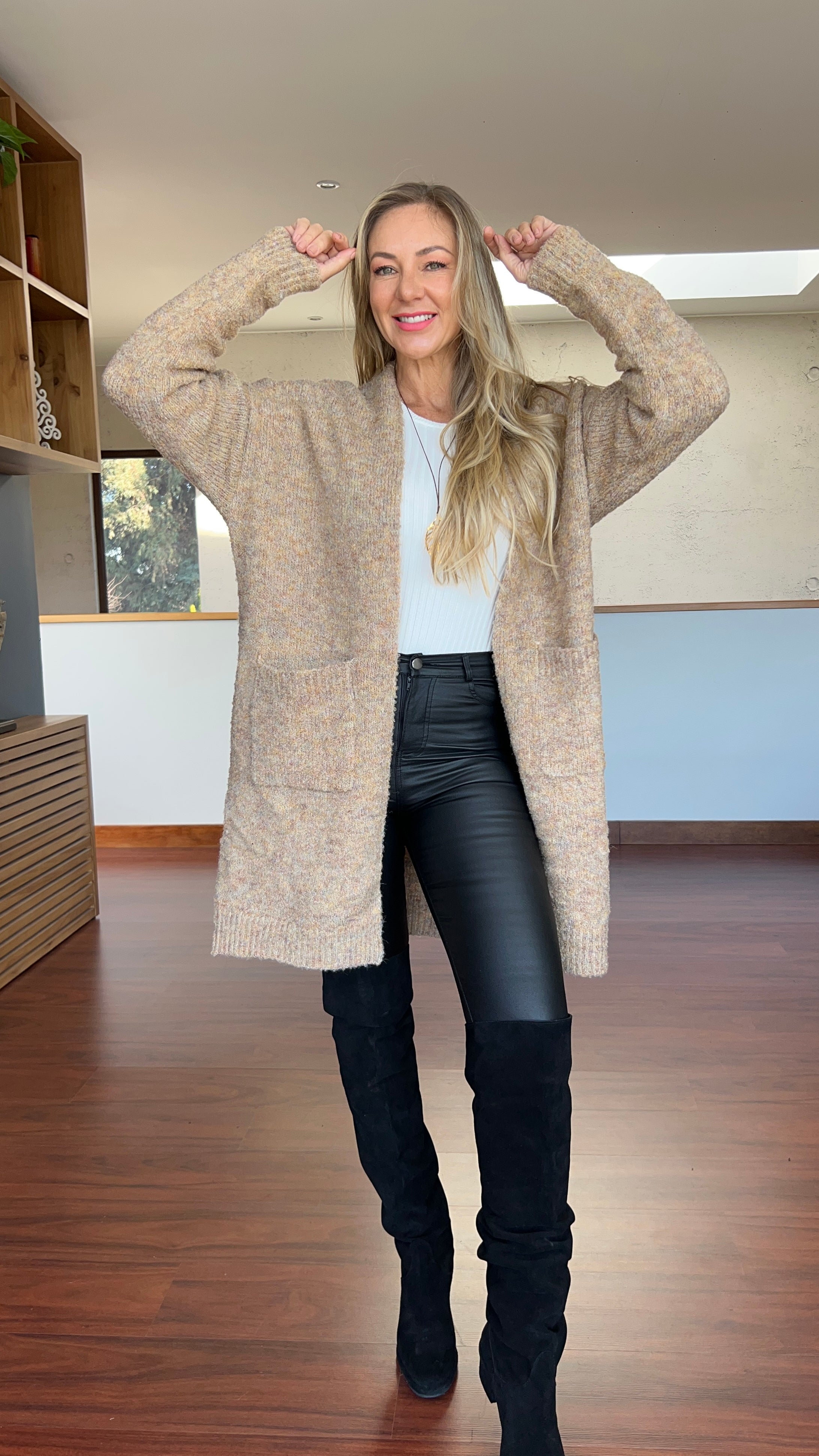 Cardigan Pini Camel