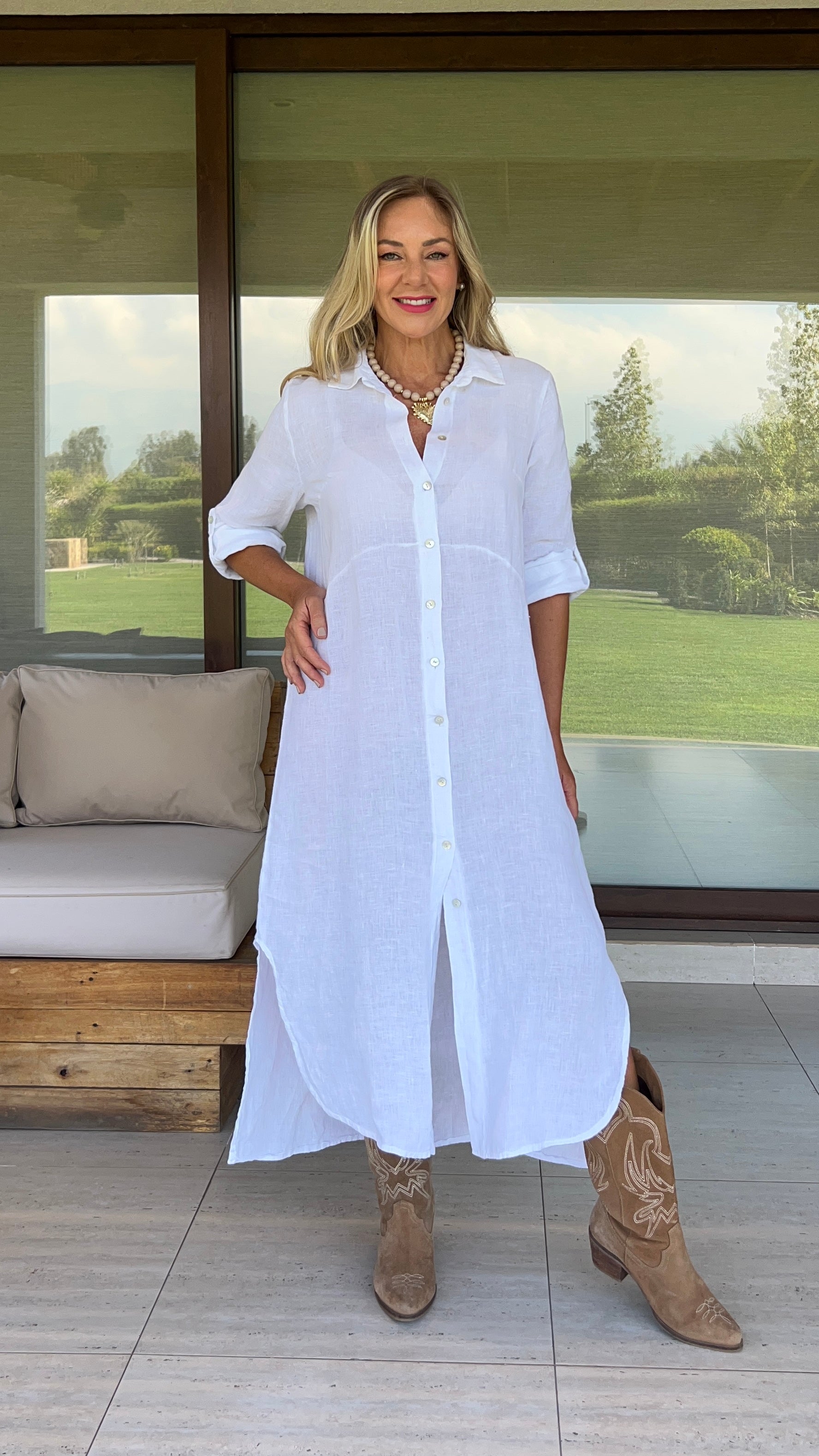 Vestido Camisola Blanco