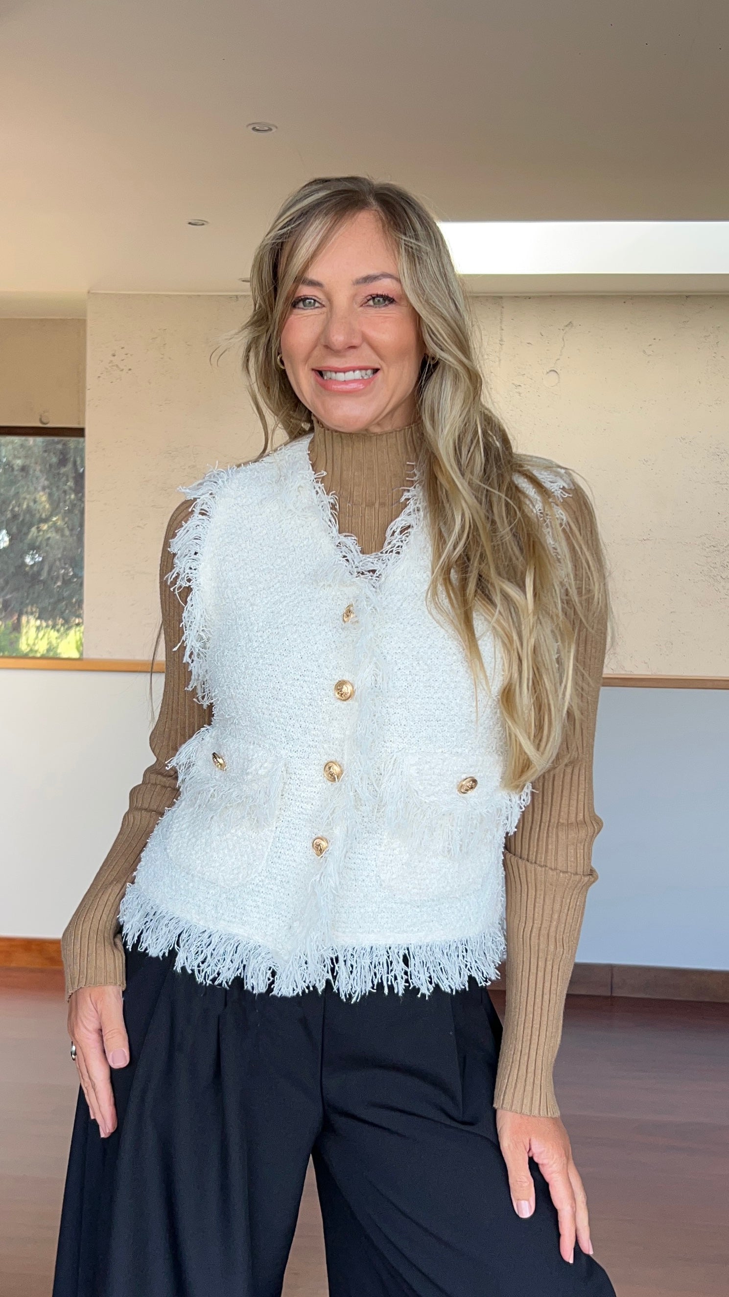 Chaleco Gala Blanco Invierno