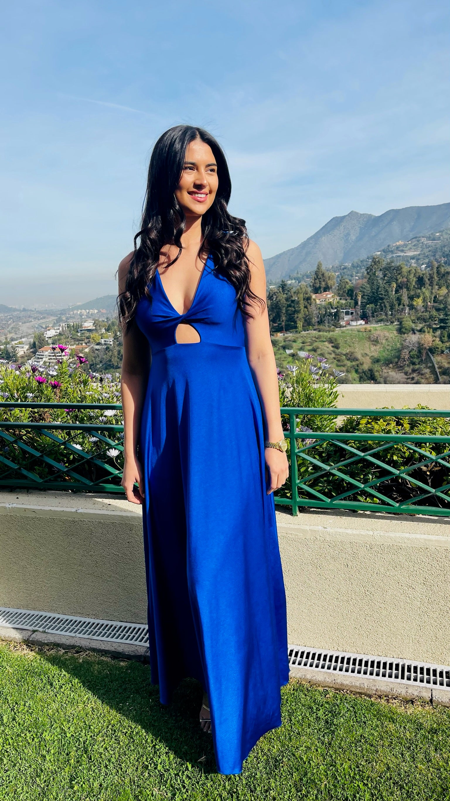 Vestido Ignacia Azul Eléctrico