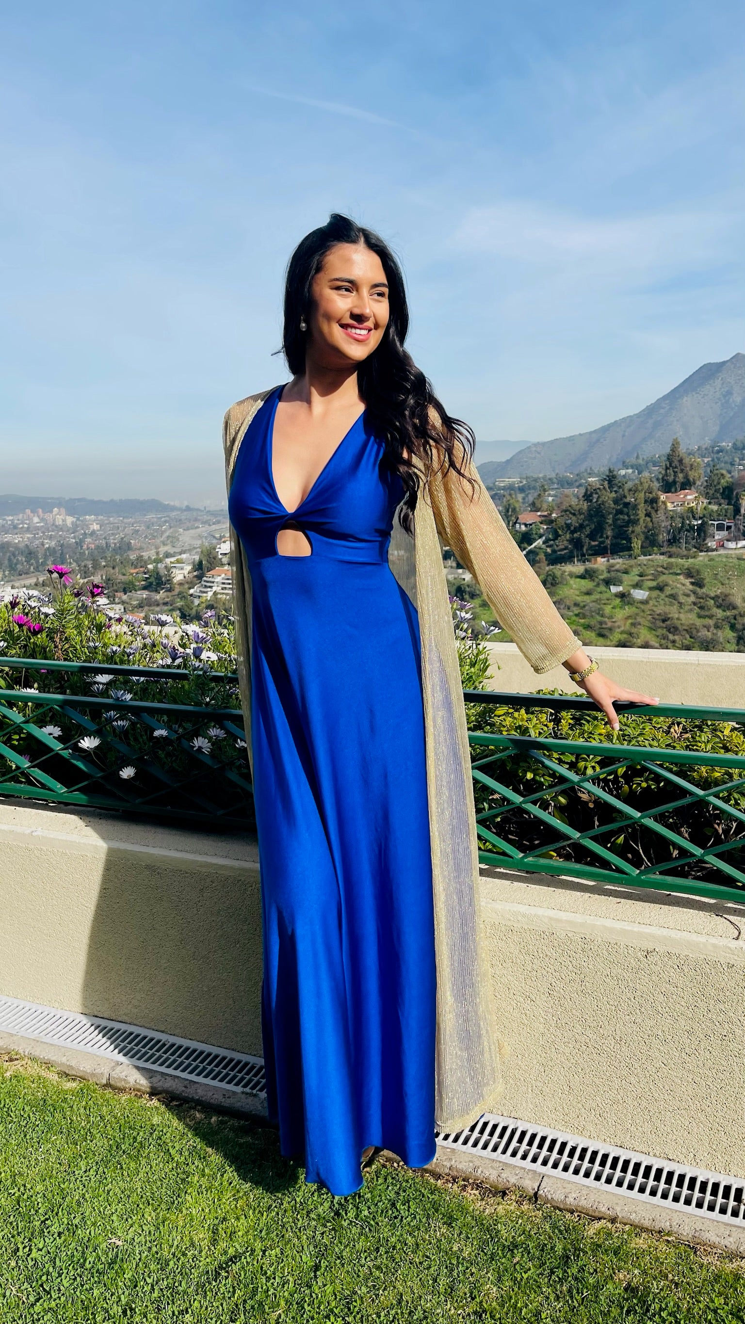 Vestido Ignacia Azul Eléctrico