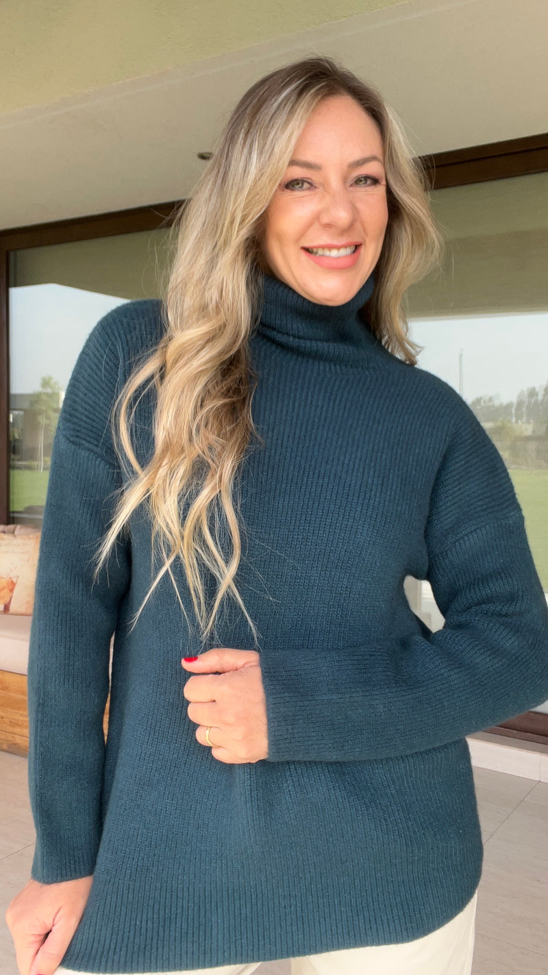 Sweater Matilda Verde Petróleo