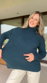 Sweater Matilda Verde Petróleo