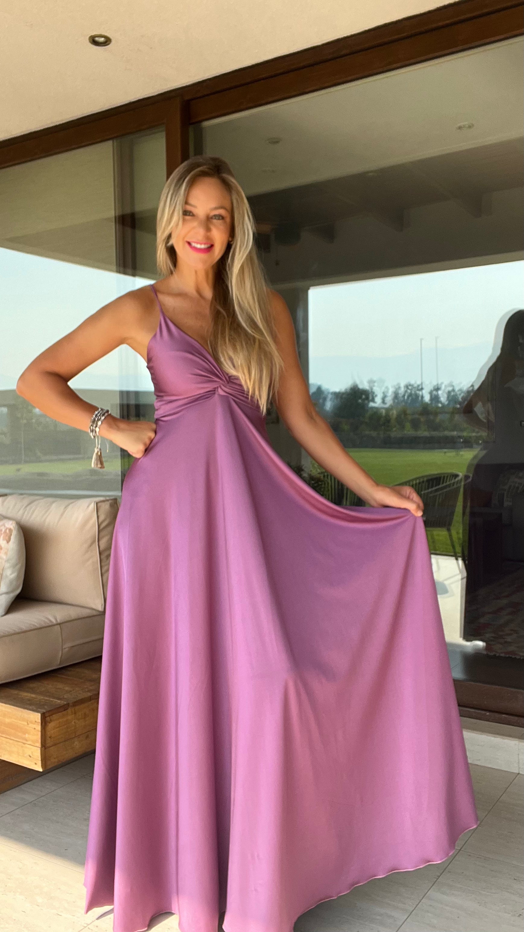 Vestido Amanda Dupont Malva | Vestido de Fiesta Malva | Amoramar.cl 3