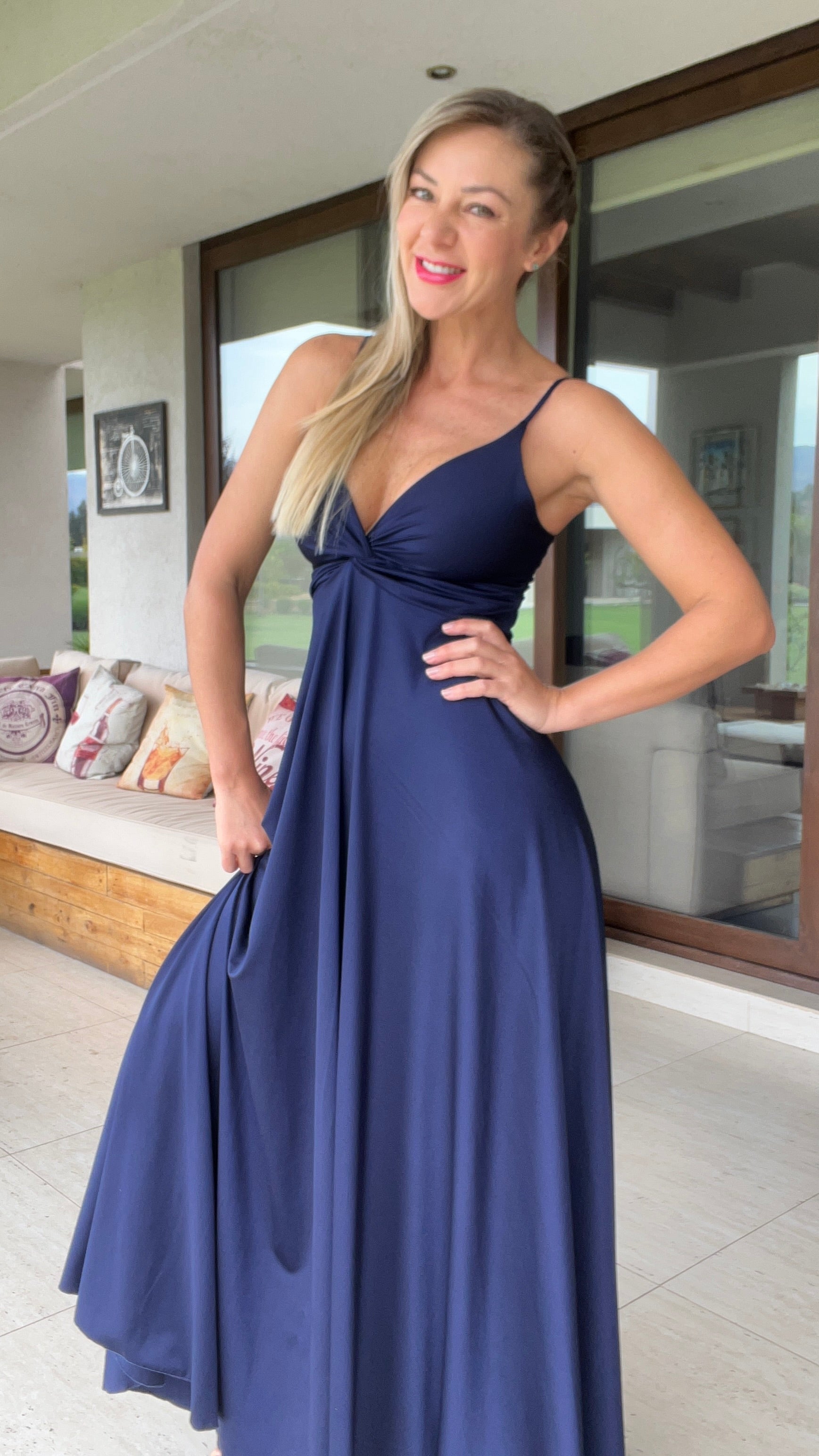 Vestido Amanda Dupont Azul Marino | Vestido Largo Azul | Amoramar.cl 3