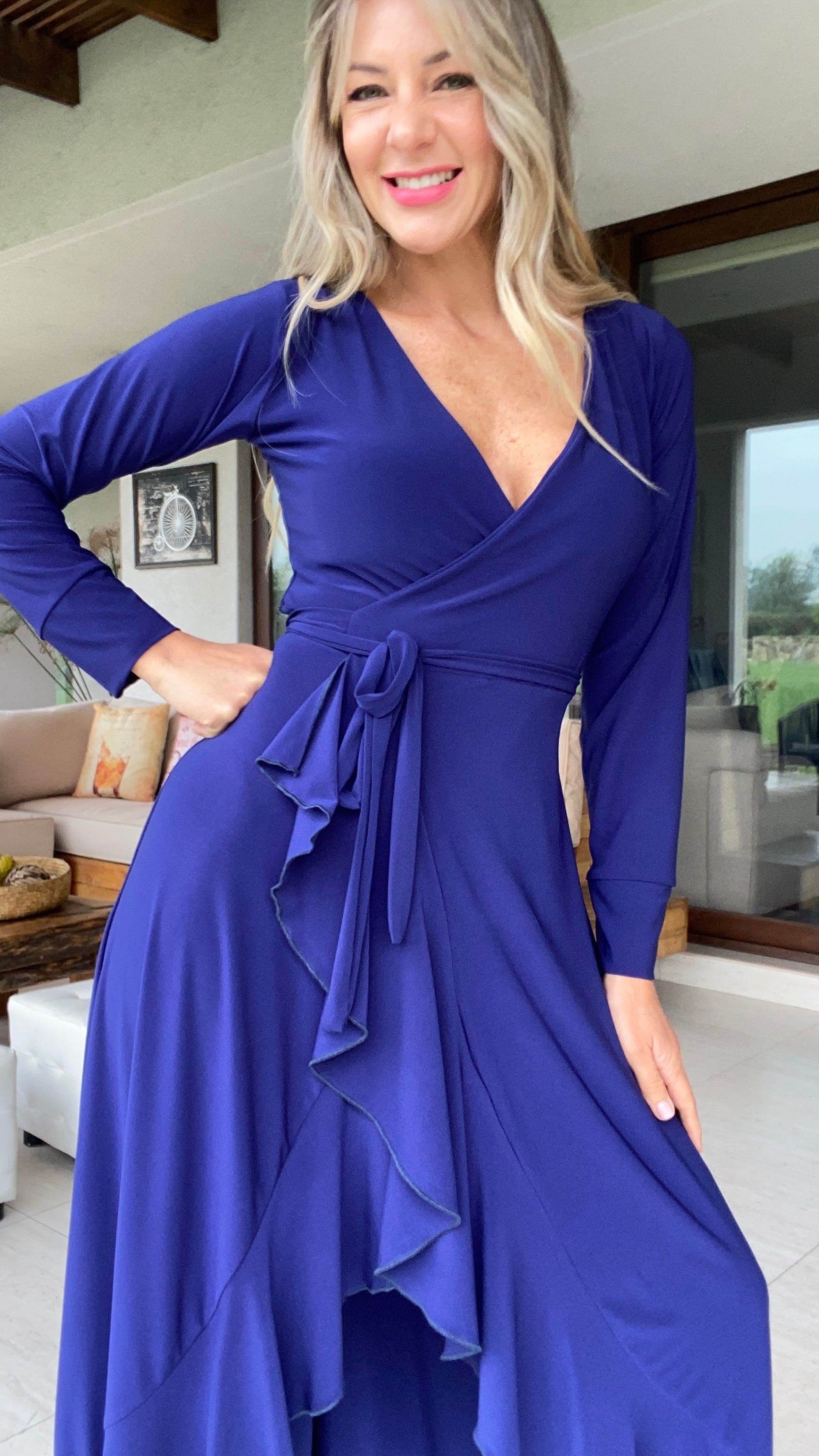 Vestido Emma Azul Francia