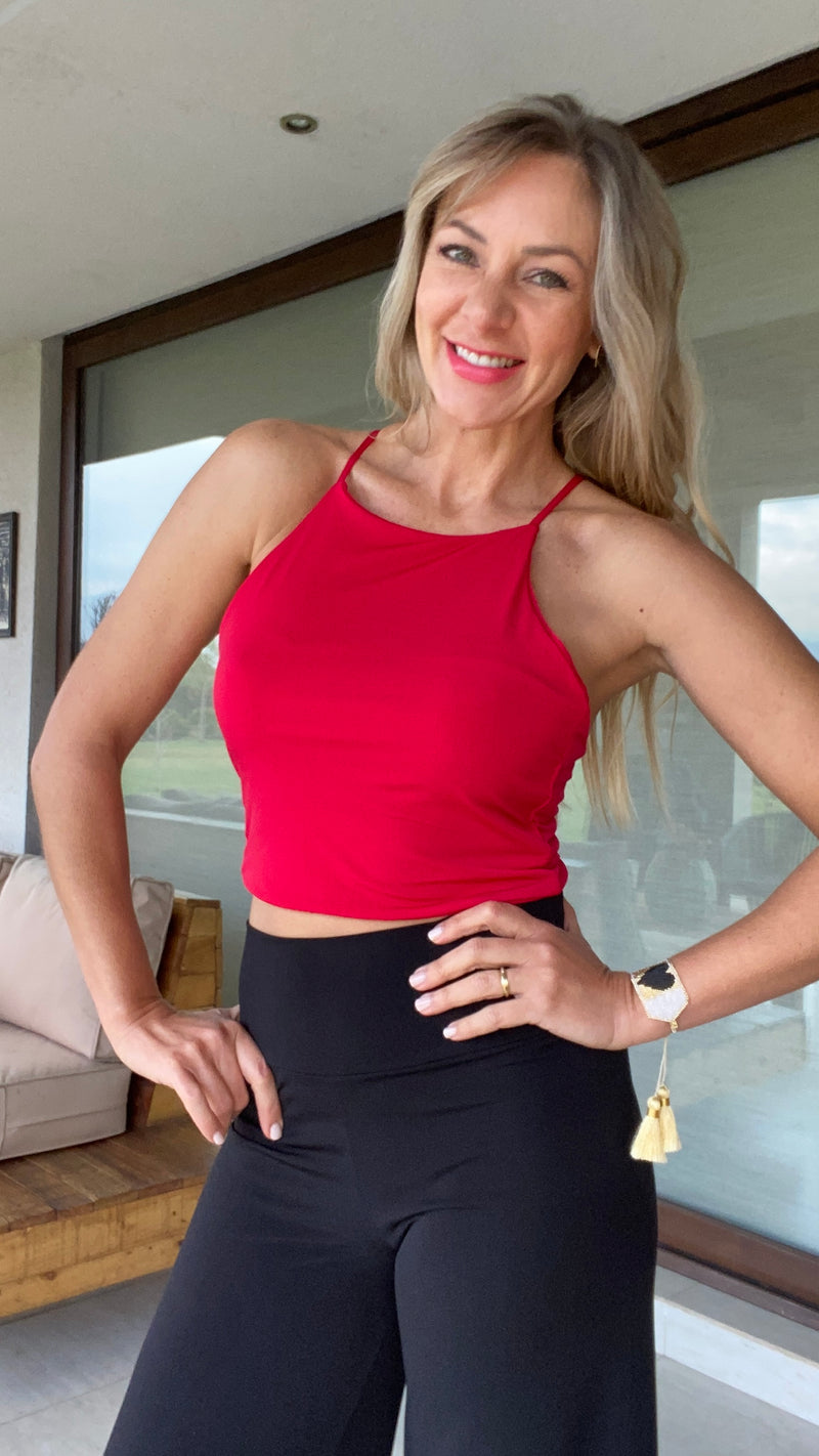 Top Halter Rojo