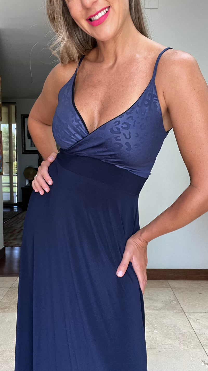 Bianca Print Azul Marino