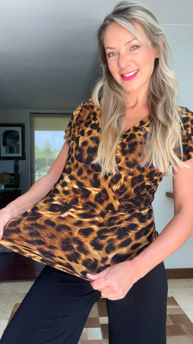 Maxipolera Print Leopardo