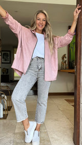 Pantalón Capri de Jean Gris