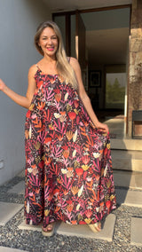 MAXIVESTIDO OLIVIA DE VISCOSEDA NEGRO