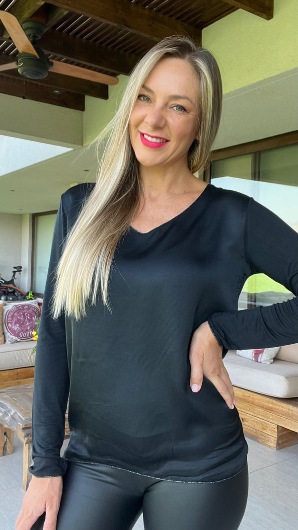 Polera Maglia Negra