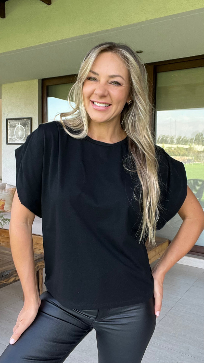 Camiseta Diana Volantes Negra