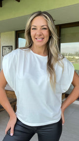 Camiseta Diana Volantes Blanca